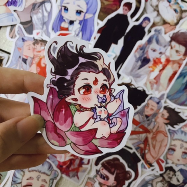 Set sticker Natra-Ngáo Bính, hình dán chống nắng chống nước