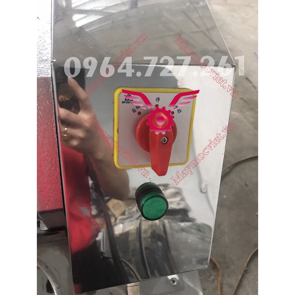 Xe ép nước mía ép 2 cây siêu sạch có bàn liền và ngăn kéo