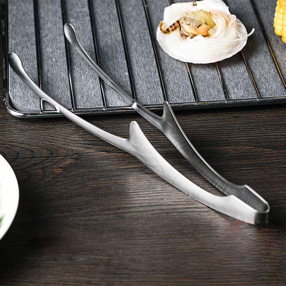 1 Kẹp Gắp Thức Ăn Bằng Thép Không Gỉ Cách Nhiệt