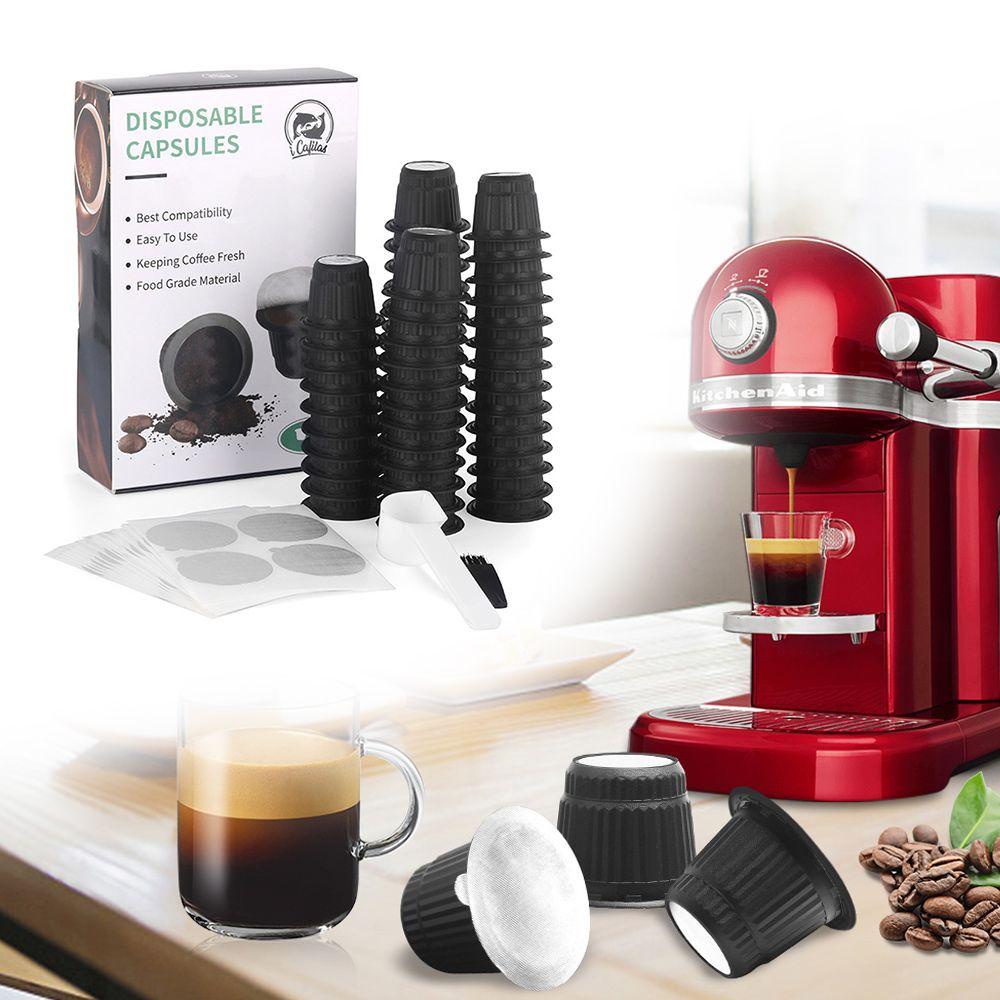 Set 50 Cốc Lọc Cà Phê Bằng Lá Nhôm Dùng Một Lần Cho Nespresso