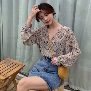(Order) Áo sơ mi hoa nhí Ulzzang