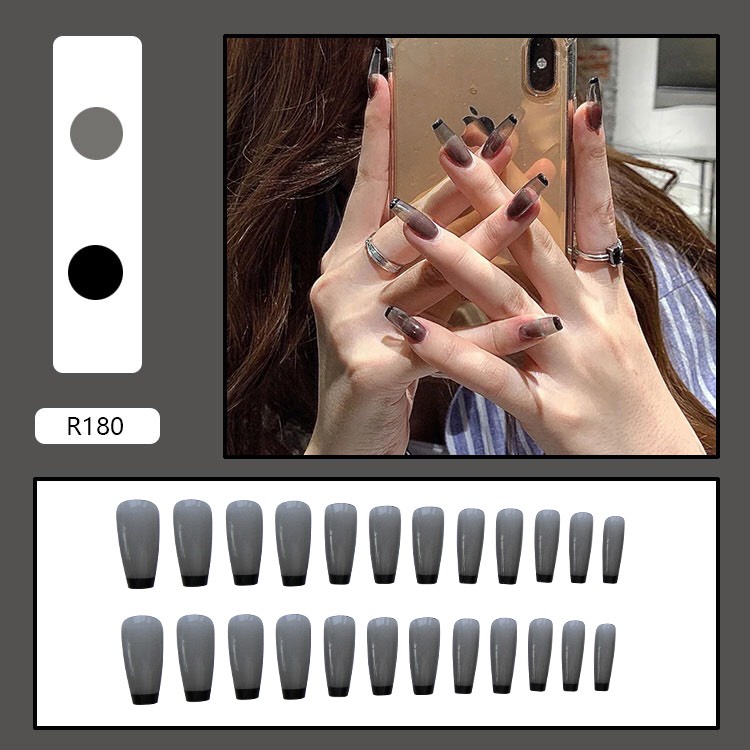 Sét 24 Móng Tay Giả [ FREESHIP ] Họa Tiết Hoạt Hình Xinh Xắn Kèm Keo Dán Siêu Chắc