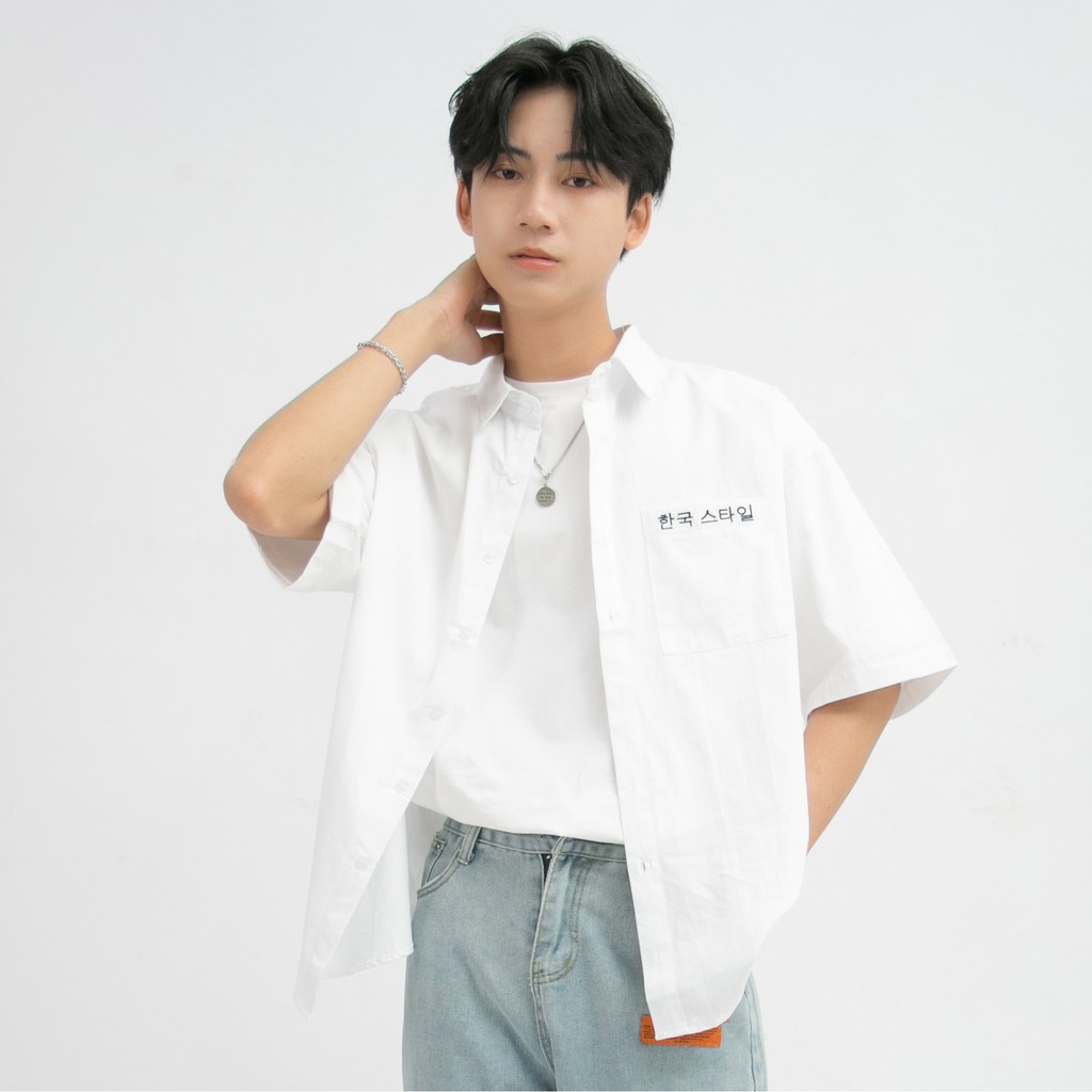 Áo Sơ Mi Nam Tay Lỡ Form Rộng MANDO Có Túi Họa Tiết Trẻ Trung Năng Động Phong Cách Hàn Quốc  SMD084 | BigBuy360 - bigbuy360.vn
