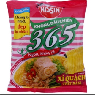 Mì không dầu chiên 365 hương vị Xí quách thịt bằm gói 63g