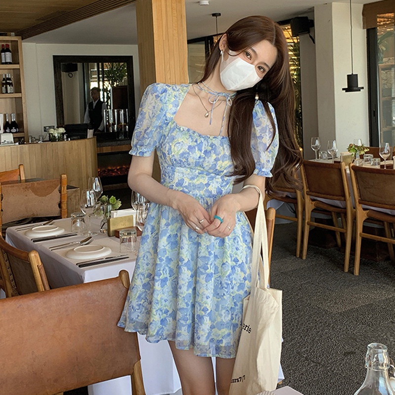 Đầm Hoa Thời Trang Pháp Cổ Tích Chất Lượng Cao