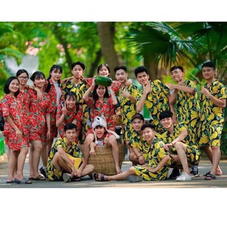 [CÓ SIZE]Bộ Pijama Hoa Qủa Nam nữ