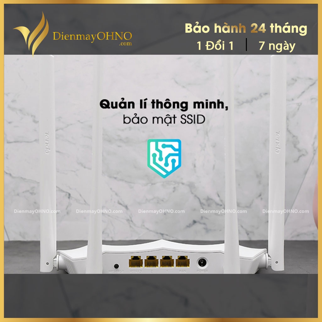 Moden Modem Router Thiết Bị Cục Phát Wifi TENDA AC5 V3 5Ghz 2 Băng Tần Xuyên Tường Model Modern Phát Sóng Wifi 4 Râu