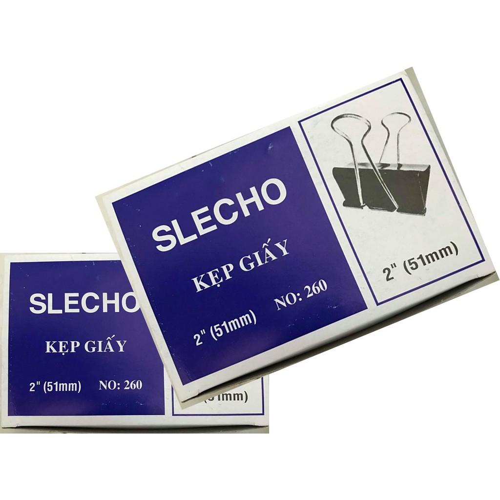 Kẹp bướm kẹp giấy SLECHO 2" (51mm) NO:260 - 12 cái