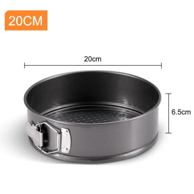 Khuôn tròn spring form đế rời có khóa 18cm, 20cm