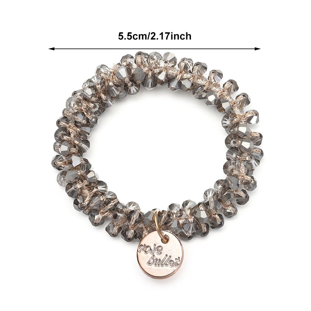 Dây Cột Tóc Co Giãn Đính Hạt Ngọc Trai Nhiều Màu Sắc Cho Nữ