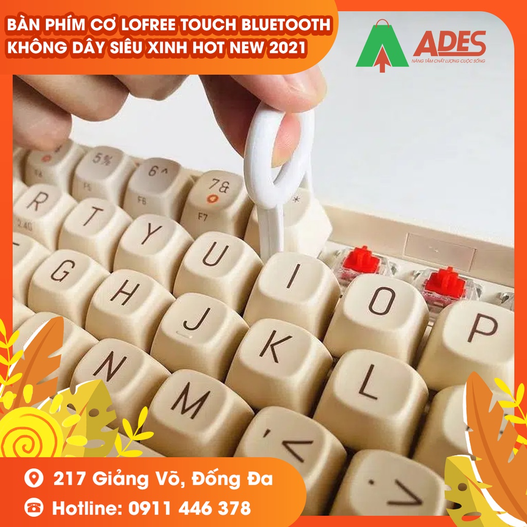 Bàn Phím Cơ Lofree Touch Bluetooth Không Dây Siêu Xinh HOT NEW 2021