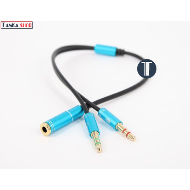 Jack gộp audio tai nghe và micro JSJ C1-2