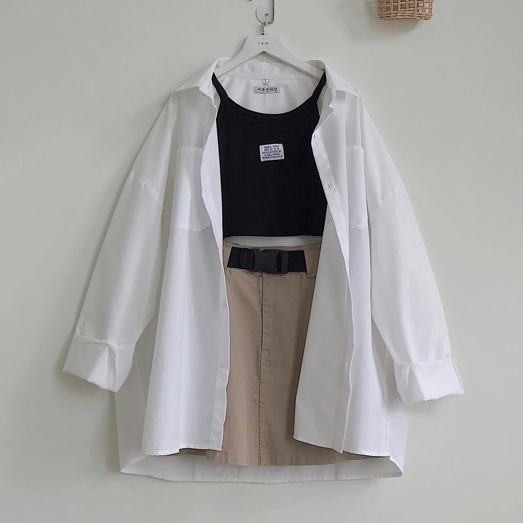 Sơ Mi Túi CHANREEN SMD7 [FREESHIP] Sơ mi hai túi năng động, dáng rộng unisex, mặc đi chơi, đi làm, đi học | BigBuy360 - bigbuy360.vn