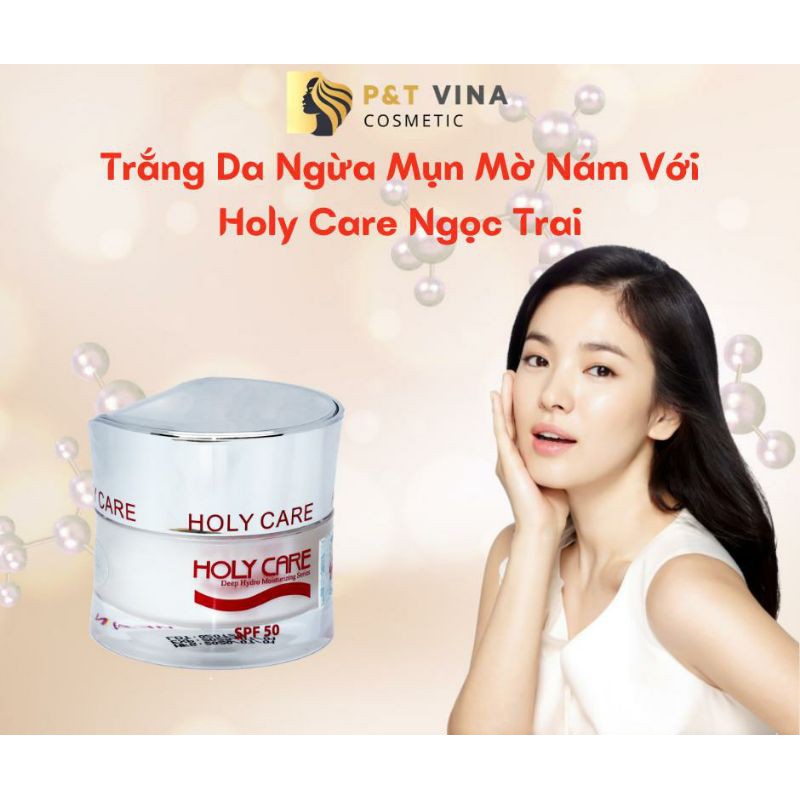 [Chính Hãng] Kem Holy Care Dưỡng Trắng Da Ngừa Mụn Mờ Nám Tinh Chất Ngọc Trai Collagen 20G