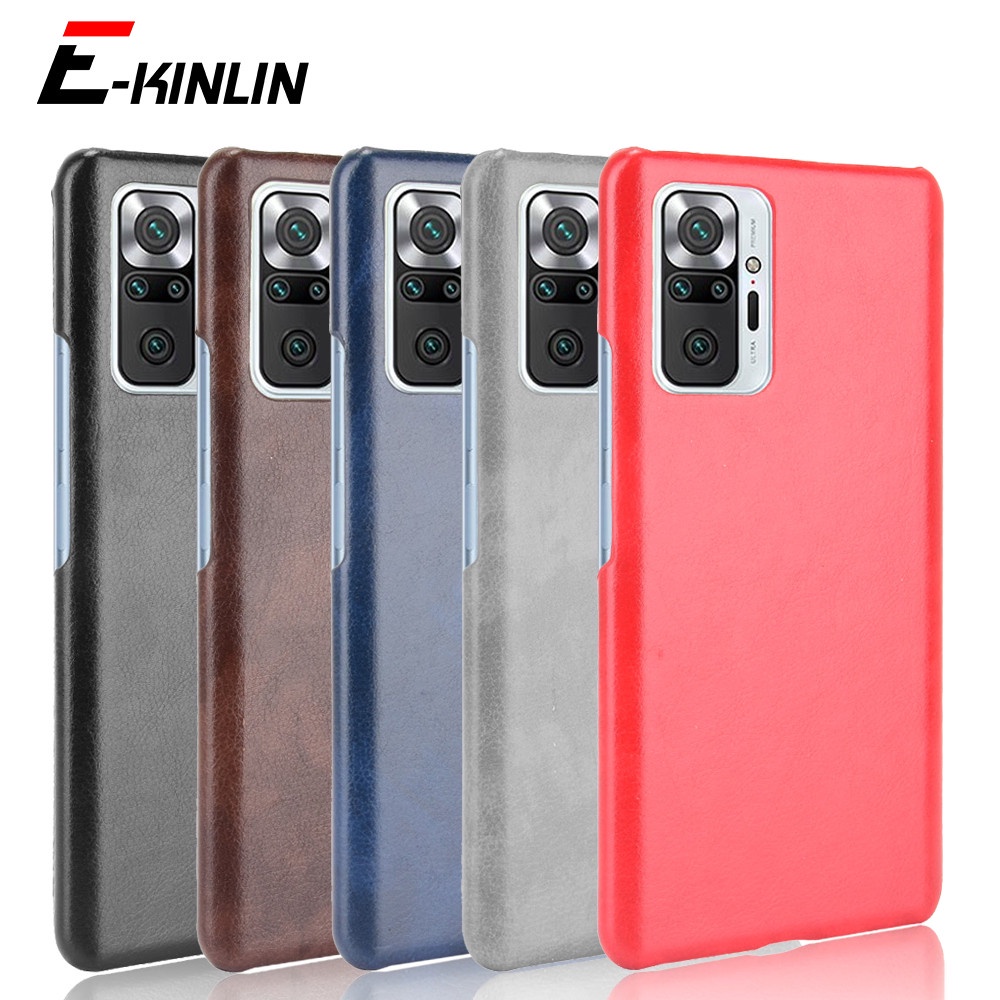 Ốp Điện Thoại PC Cứng Phối Da PU Phong Cách Cổ Điển Sang Trọng Cho Redmi Note 11 11S 10 10S Pro Plus Max