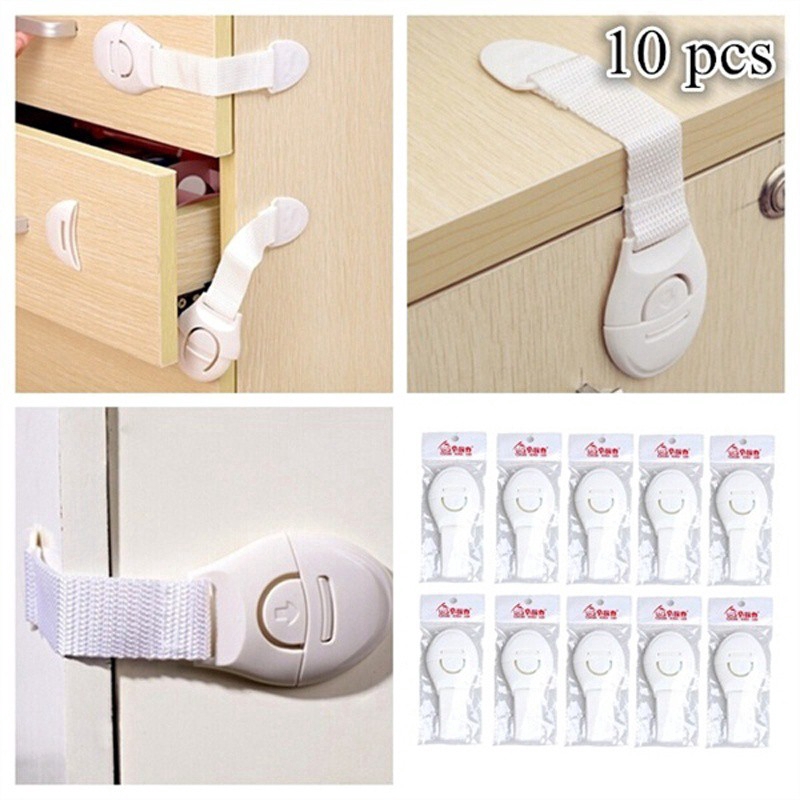 Set 10 Khóa Cửa Tủ An Toàn Cho Bé