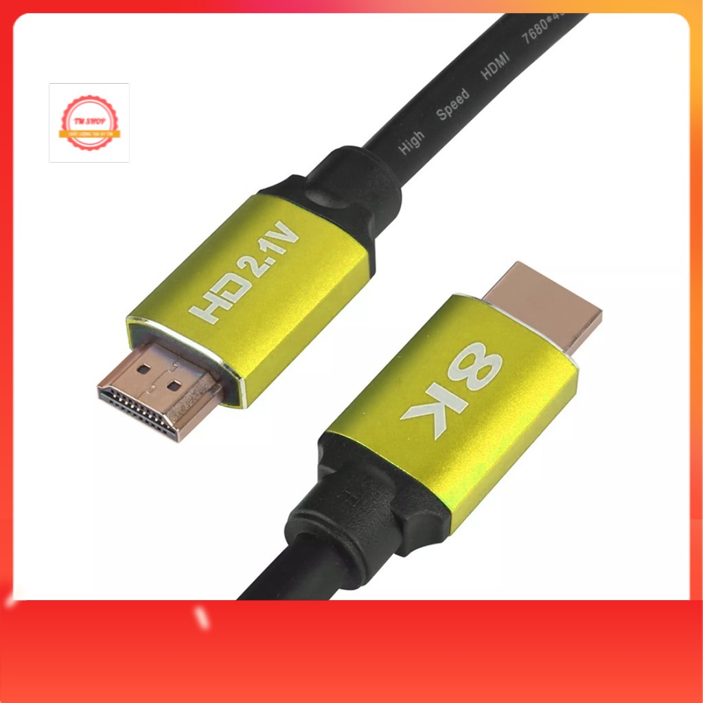 Cáp HDMI 2.1 8K cao cấp  (HDMI to HDMI Cable , 8K Video Adapter Cable).DH10 TM