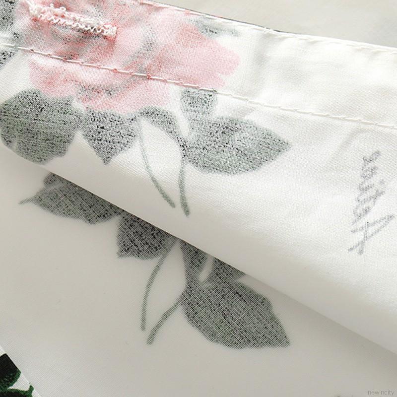 Set áo sơ mi ngắn tay in hoa và quần short thời trang mùa hè cho bé trai