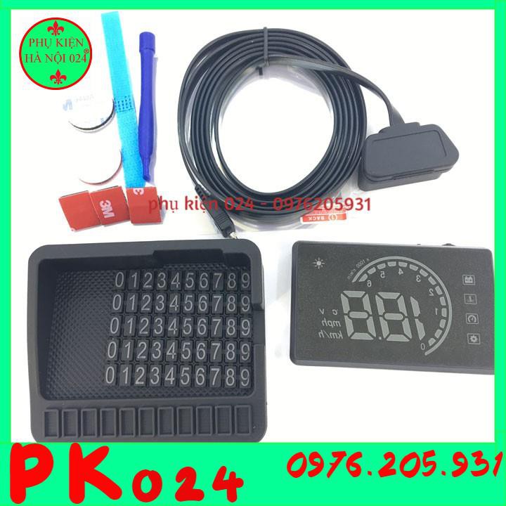 HUD H16 Hiển Thị Tốc Độ Kính Lái Ô Tô Cắm Cổng OBD2 Màn Hình 3,8 inch HD