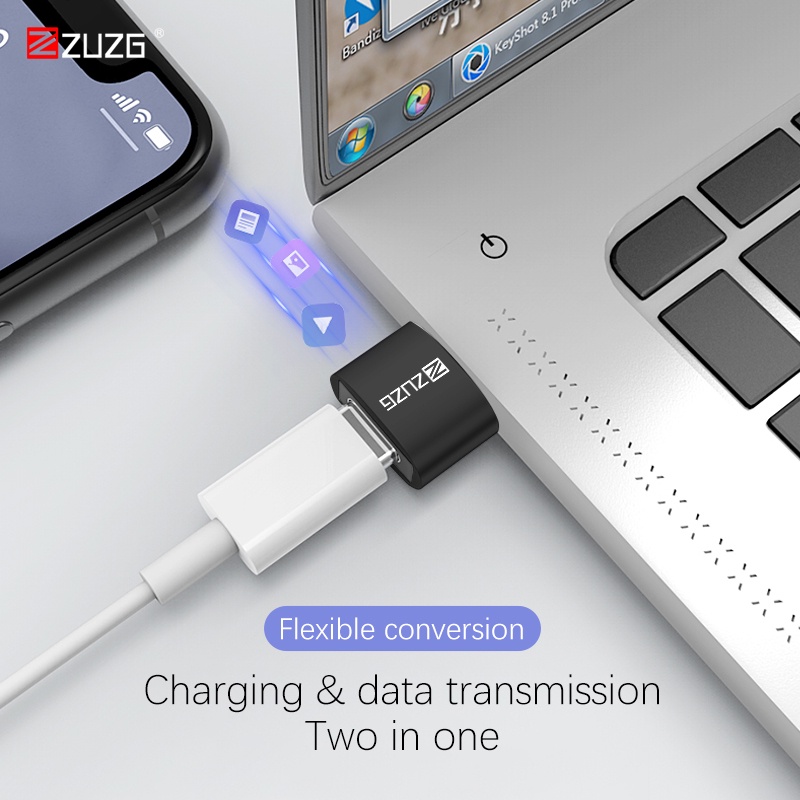 Jack chuyển đổi ZUZG truyền dữ liệu cực nhanh OTG T3 USB to Type - C