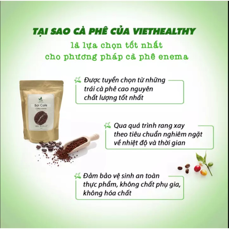 Bột cà phê thải độc Enema Viethealthy 200g | BigBuy360 - bigbuy360.vn