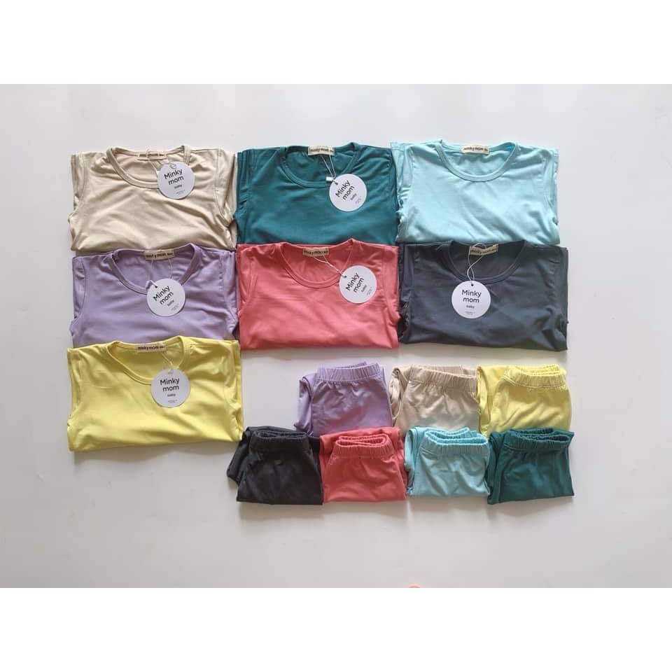 Bộ quần áo trẻ em dài tay minkymom chất Thun Lạnh cho bé