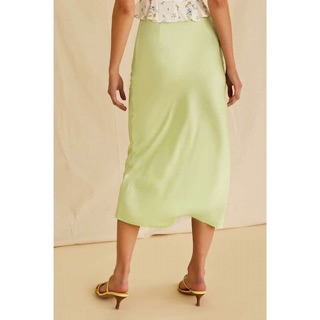 F21 Midi Satin Skirt