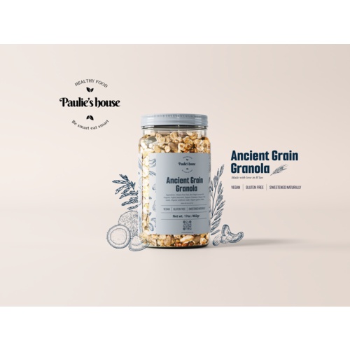 Ancient Granola, Granola ăn kiêng, Ngũ cốc granola siêu hạt giảm cân không đường từ Paulie's house