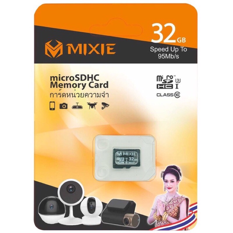 THẺ NHỚ MIXIE U3 MICRO TF TỐC ĐỘ GHI 95Mb/S CHÍNH HÃNG THƯƠNG HIẸU THÁI LAN