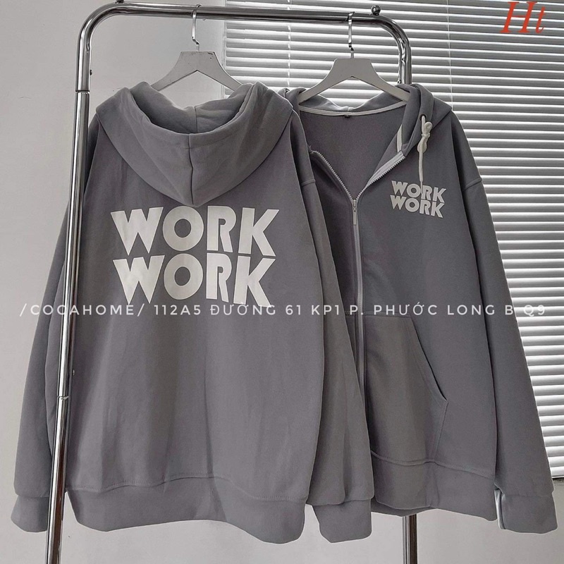 Áo khoác nỉ cotton WORK HT12