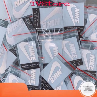 Decal Logo Sticker Patch in áo ủi trực tiếp lên vải logo Naiki phản quang bạc