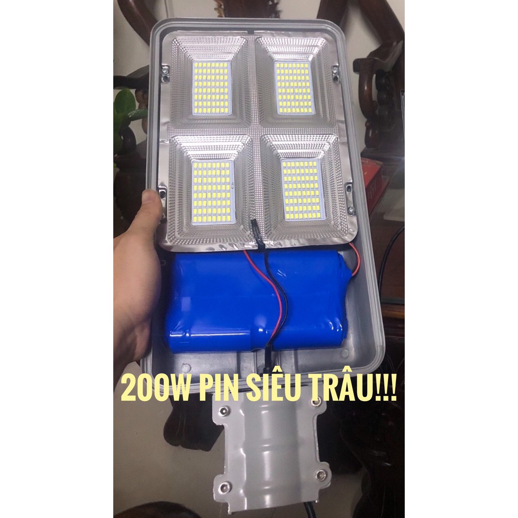 Đèn đường led năng lượng mặt trời bàn chải 400w 300w 200w 100w sân vườn chống nước IP67 vỏ nhôm đúc có Giấy Bảo Hành