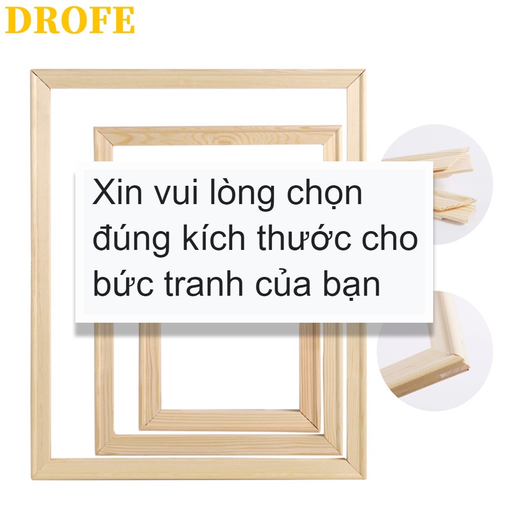【Drofe】Khung gỗ 40x50cm cho tranh tự làm DIY