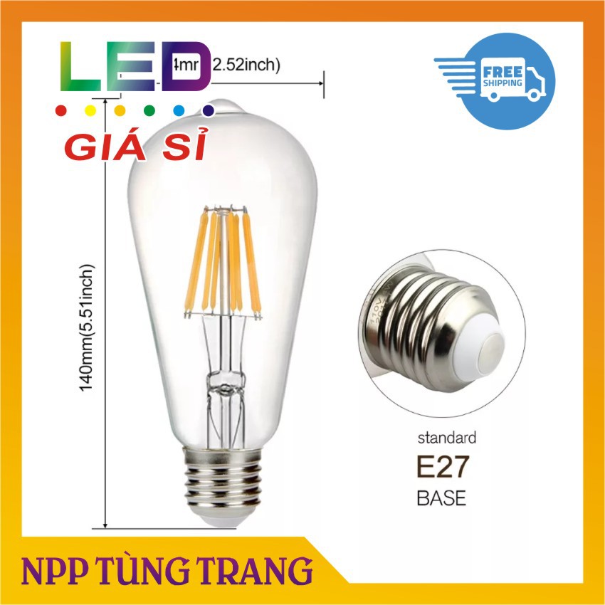 Đèn led trang trí thả trần hình lập phương