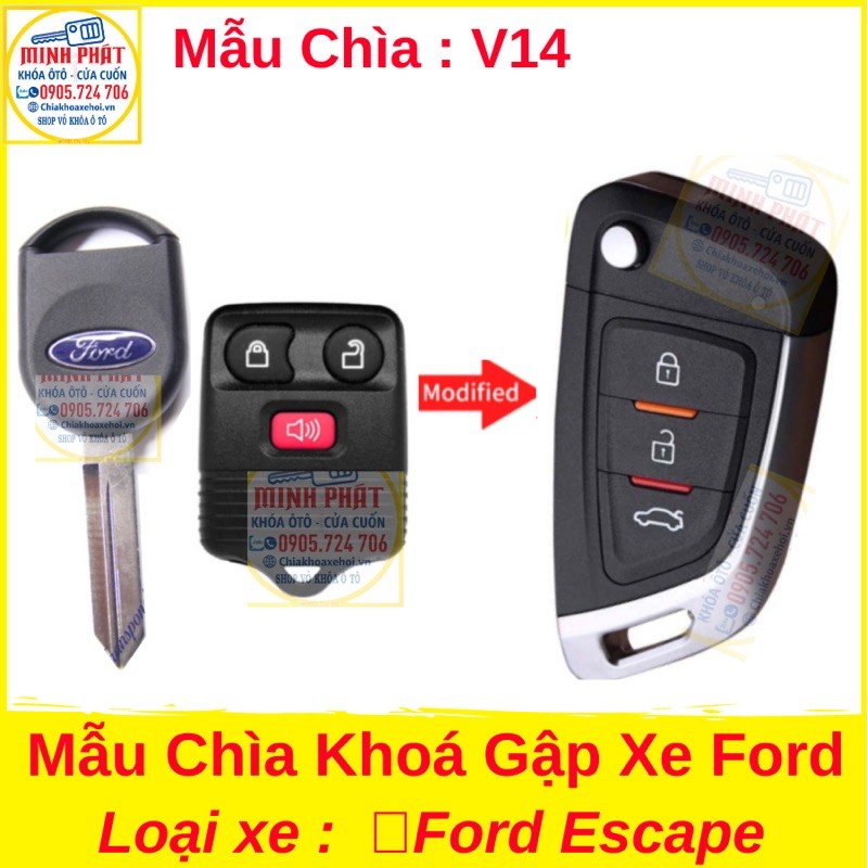 Chìa Khoá Độ Gập Cho Xe Ford Escape