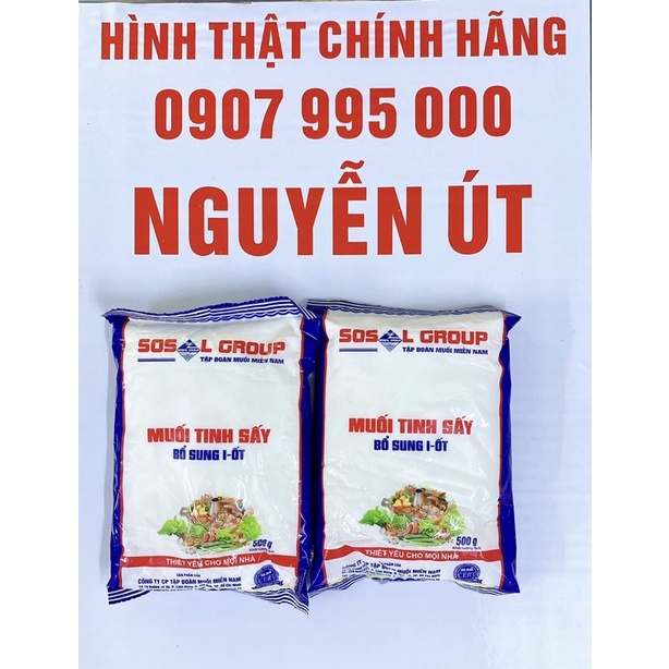 muối tinh sấy i ốt 2 gói 500g