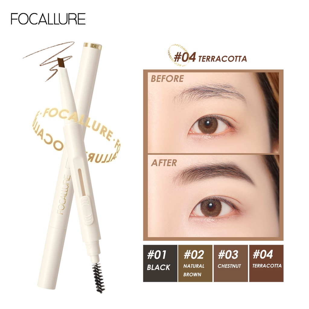 Chì kẻ mày Focallure 0.16g dạng trượt ngòi mịn mềm lên màu đẹp
