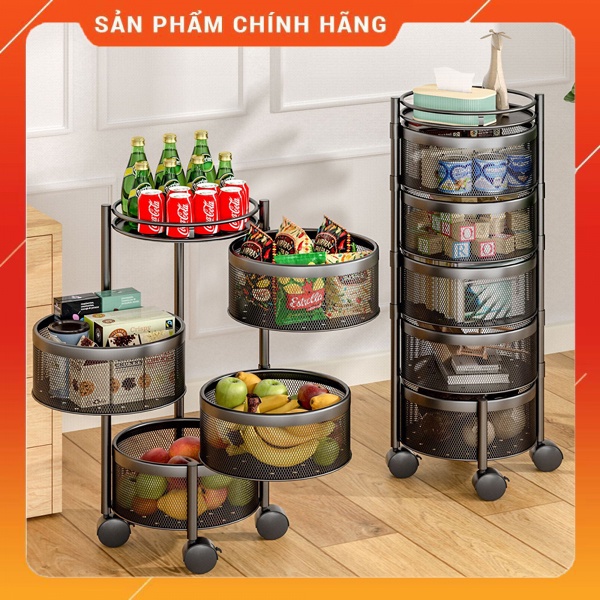kệ XOAY TRÒN đựng rau củ đồ dùng đa năng LOẠI DÀY