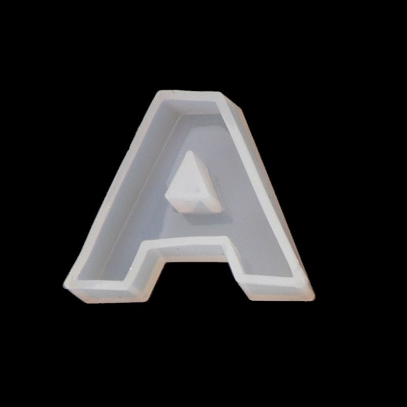 Khuôn Silicone Làm Móc Khóa Hình Chữ Cái &amp; Số Sáng Tạo