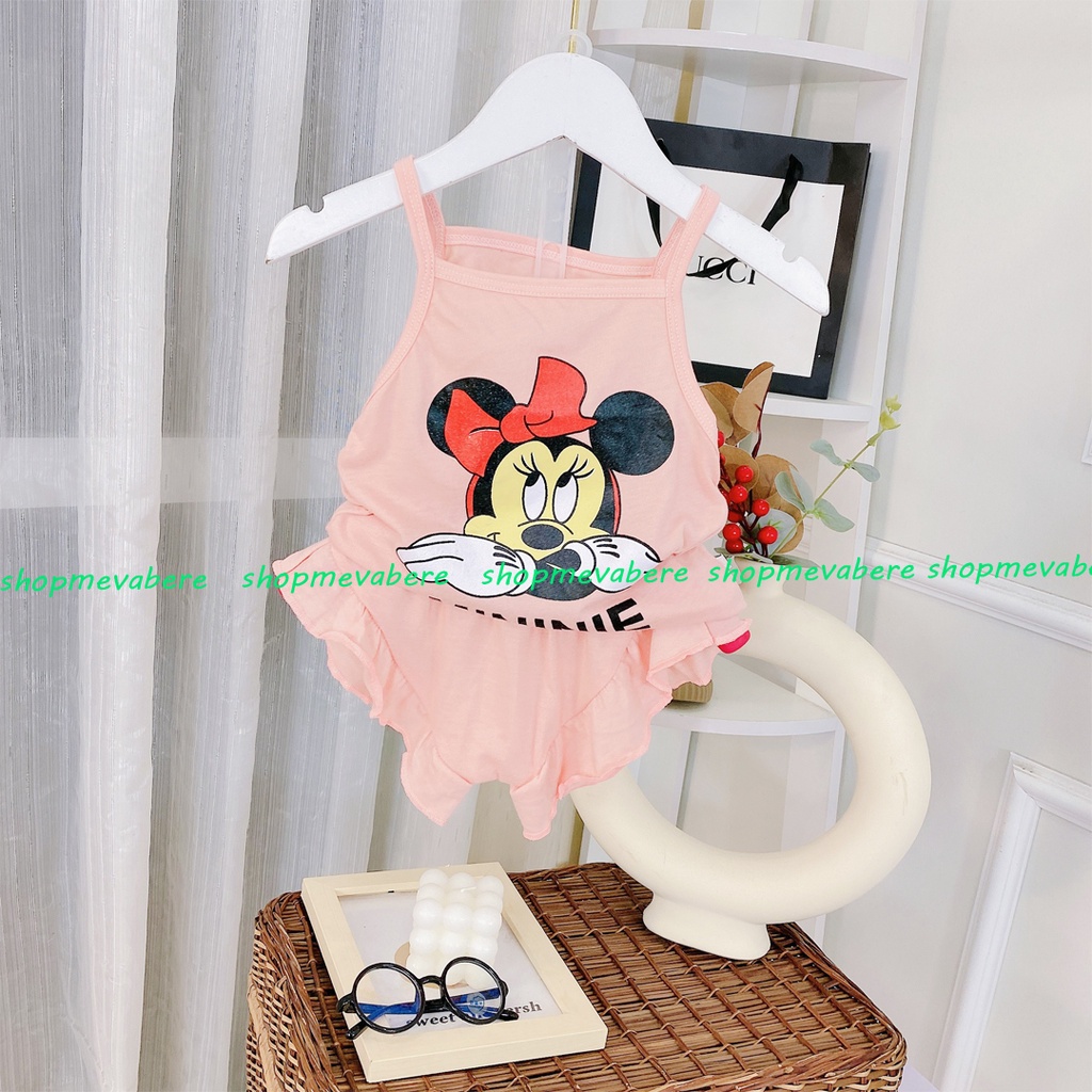 [CHỌN MÀU] BỘ 2 DÂY HỌA TIẾT XINH XẮN CHO BÉ GÁI 6-16KG, VẢI COTTON MỀM MỊN, THẤM HÚT MỒ HÔI - BO66