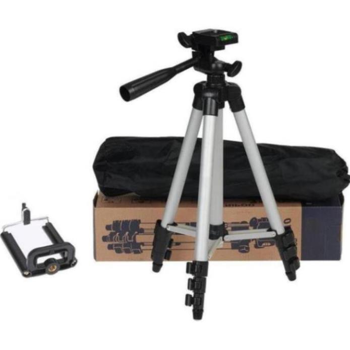 Giá Đỡ Điện Thoại 3 Chân Tripod 3110 Gậy chụp ảnh livestream chuyên dụng [Chân dài 105cm Có Kẹp]