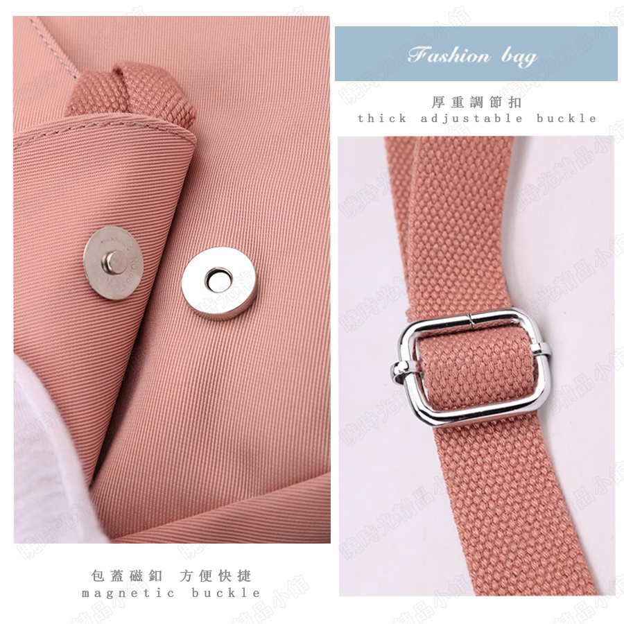 Túi Yên Ngựa Bằng Vải Bạt nylon Bên Hông Đơn Giản Chống Nước Phong Cách Nhật Bản Cho Nữ