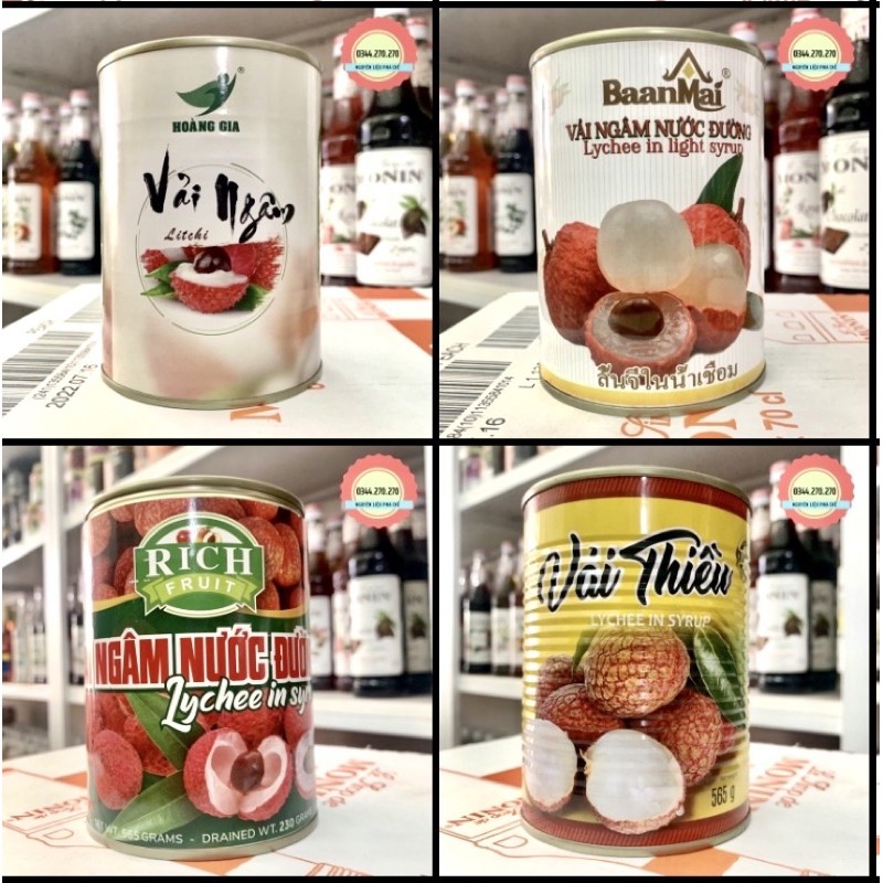 Vải Ngâm Thanh Hà - Lon sơn 565gr | BigBuy360 - bigbuy360.vn