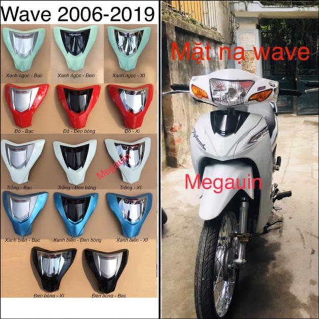 Mặt nạ chế 2 tầng cho xe Wave RS/ Wave Alpha 2010 - 2019 MÀU TRẮNG ĐỤC