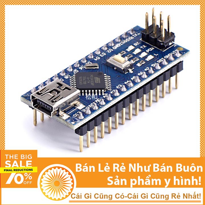 Anasa Kit Arduino Nano CH340 - Tặng Kèm Cáp Nạp Code Anasa