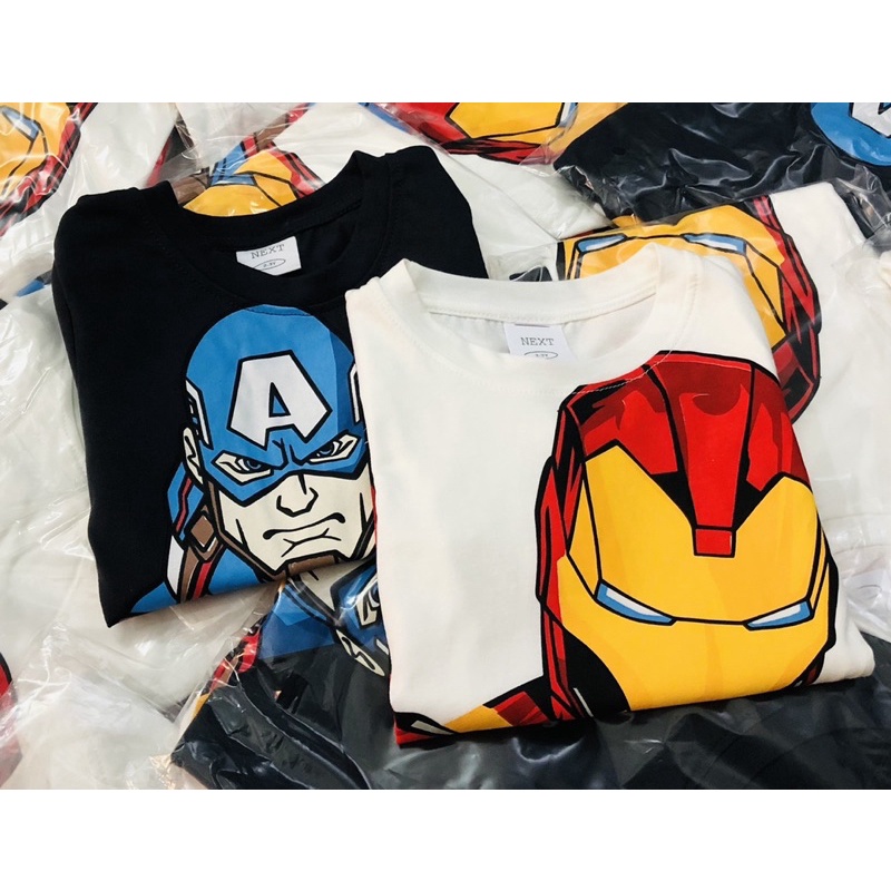 Set 2 áo phông siêu anh hùng Marvel bé trai-MS105