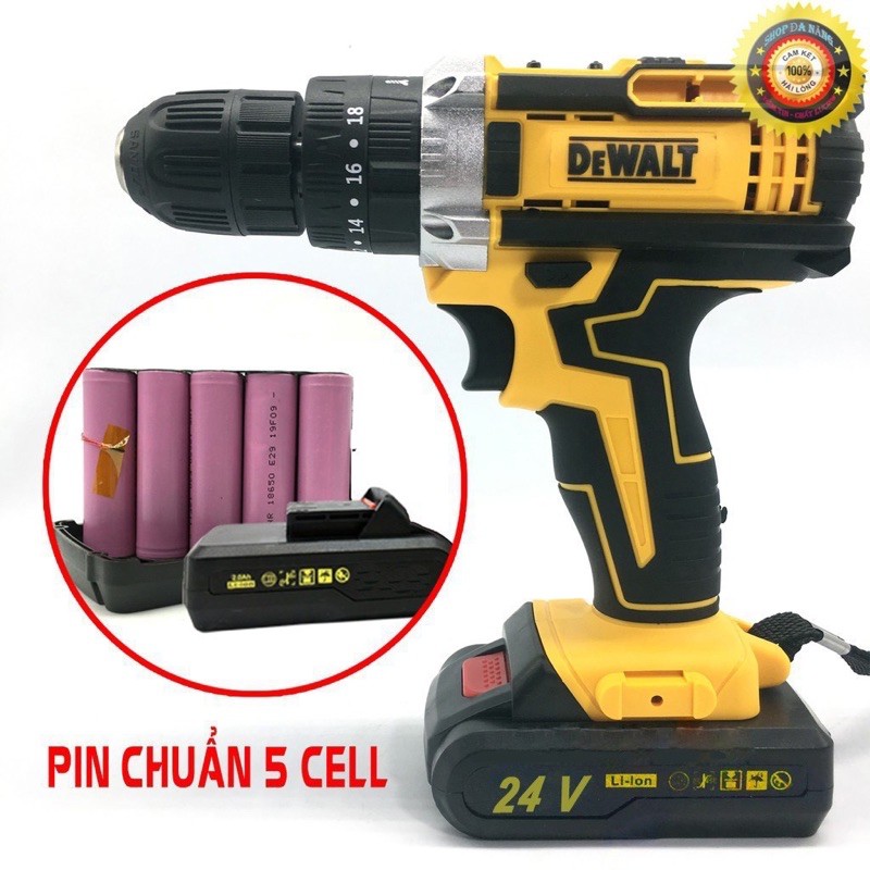 MÁY KHOAN PIN  26vcó đồ nghề 25 chi tiết