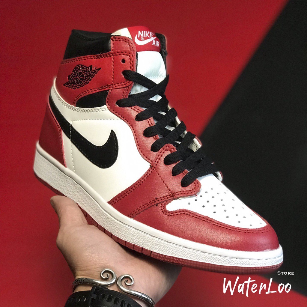 Giày Thể Thao Sneakers AIR JORDAN 1 Retro High Chicago đỏ trắng cao cổ