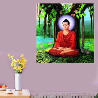 Tranh Đính Đá Thích Ca Mâu Ni Phật 60*65Cm Tranh Đính Đá LV048