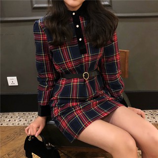 đầm ca rô Quảng Châu order  mã 234